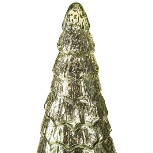 Floristik24 Sapin de Noël avec éclairage LED vintage vert doré 38cm