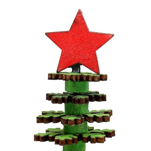 Floristik24 Sapin de Noël flocons de neige vert 25cm