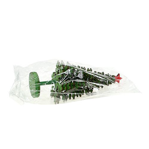 Floristik24 Sapin de Noël flocons de neige vert 25cm