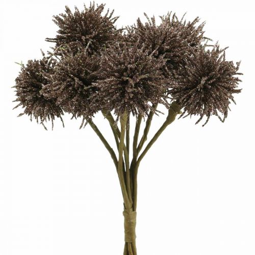 Fleurs de Noël paillettes fleurs artificielles Noël cuivre en bouquet 4pcs