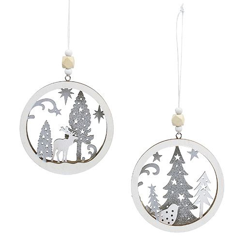 Floristik24 Décoration de Noël à suspendre Ø9.8cm 4pcs