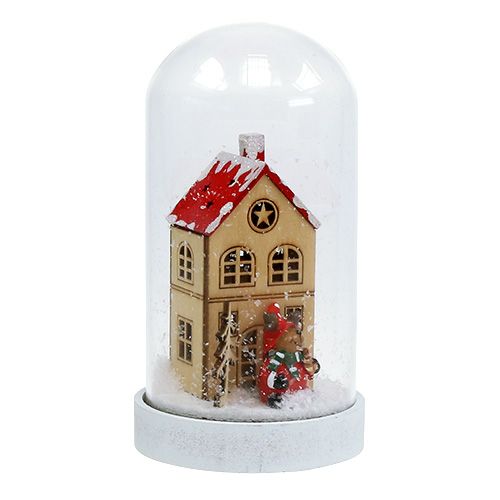 Floristik24 Décoration de Noël maison avec cloche en verre Ø9cm H16.5cm