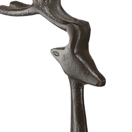 Article Décoration de Noël renne en métal marron 15x9x53cm