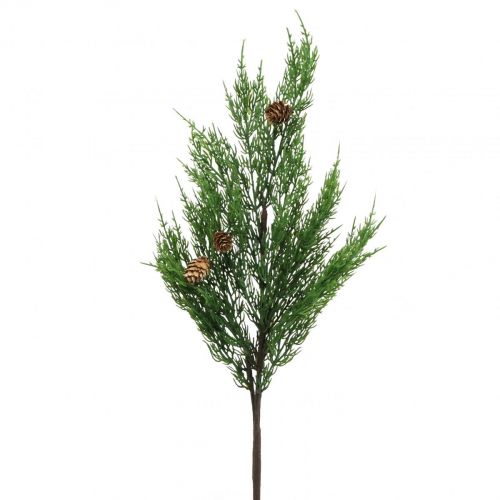 Branches de cyprès branche de Noël artificielle avec cônes 78cm