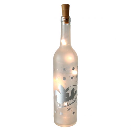 Floristik24 Décoration de Noël bouteille en verre décor sapin avec lumière