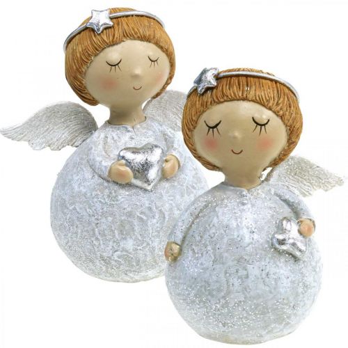 Lot de 4 figurines anges pour baptême