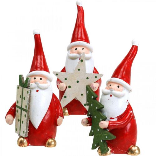 Floristik24 Figurines de Noël Figurines de décoration du Père Noël H8cm 3pcs