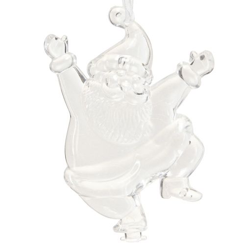 Article Figurines de Noël décoration d&#39;hiver à suspendre transparente H10cm 3pcs