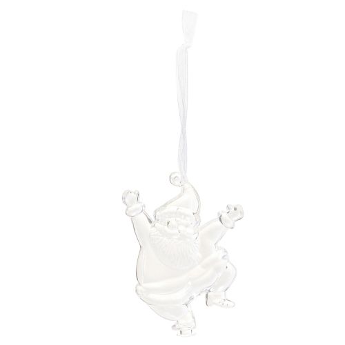 Article Figurines de Noël décoration d&#39;hiver à suspendre transparente H10cm 3pcs