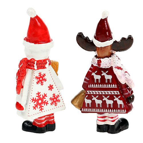 Floristik24 Chiffres de Noël orignal, sorte de bonhomme de neige. 9 cm 2 pièces
