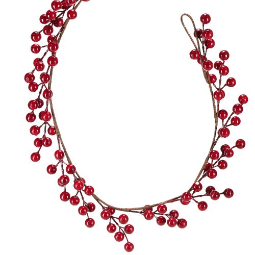 Floristik24 Guirlande de Noël artificielle baies rouges 180 cm