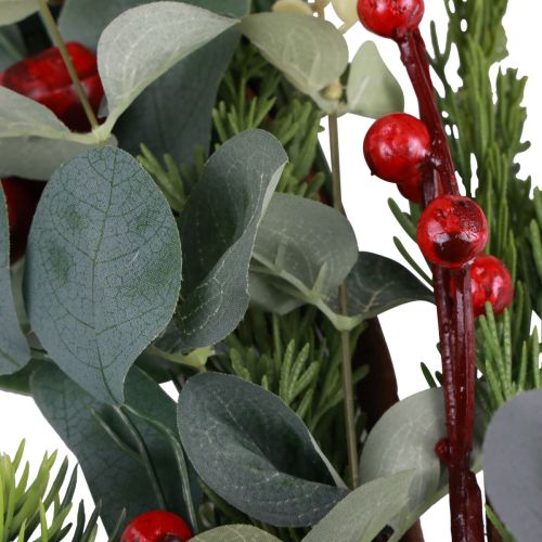 Floristik24 Guirlande de noël guirlande de sapin branche de baie de conifère d'eucalyptus artificiel 160cm