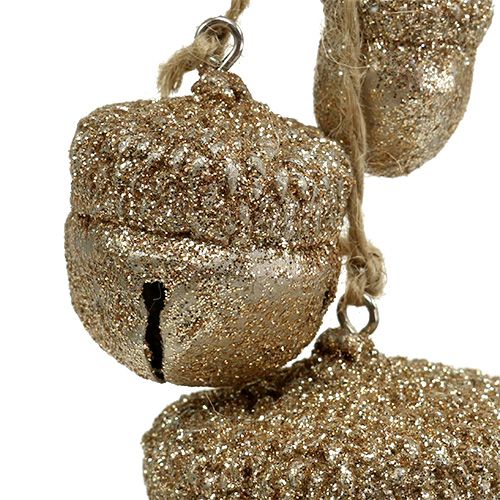 Floristik24 Suspensions Glands de chêne Champagne 3cm-5cm L16cm 3pcs
