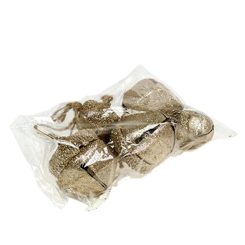 Floristik24 Suspensions Glands de chêne Champagne 3cm-5cm L16cm 3pcs