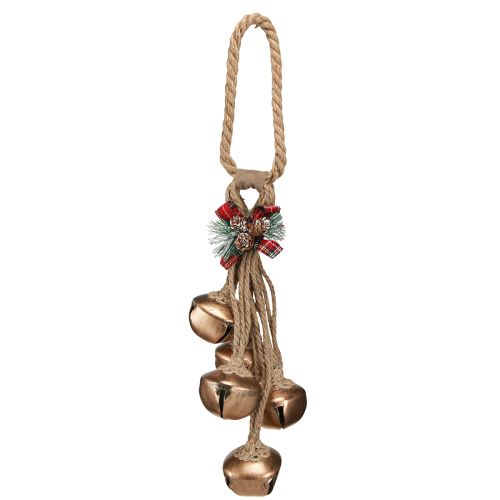 Article Cloches de décoration de Noël avec noeud doré 51cm