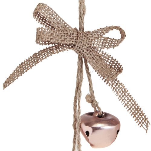 Article Cloches de Noël Décorations pour sapin de Noël cuivre rose Ø3,5cm 3pcs