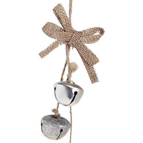 Article Cloches de Noël Décorations pour sapin de Noël argent Ø3,5cm 3pcs