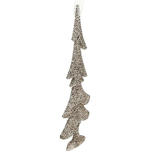 Floristik24 Pendentif de Noël mélange avec paillettes d'or clair 3pcs