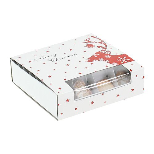 Floristik24 Biscuit de Noël blanc 3cm - 3,5cm 24pcs