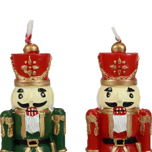 Bougie de Noël figurine casse-noisette décoration de table Noël 12cm 1 pièce