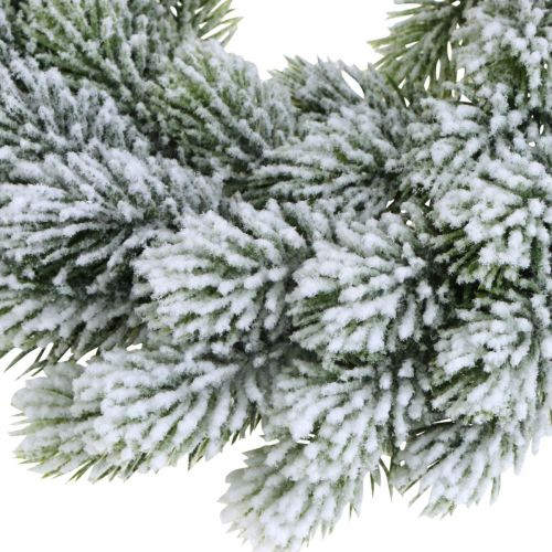 Floristik24 Couronne de Noël branches de sapin Couronne de sapin enneigée artificiellement Ø28cm