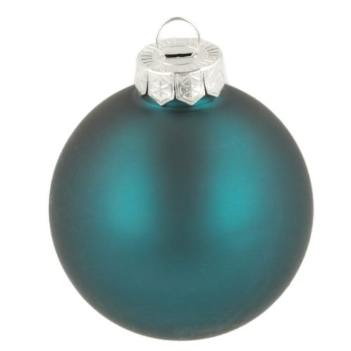 Boule de Noël, finition mate et brillante, décoration festive pour sapin, 6 cm, lot de 24. | Floristik24.fr