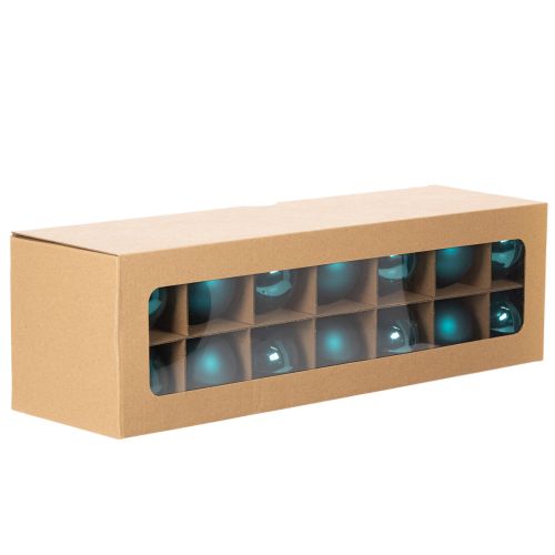 Boule de Noël, finition mate et brillante, décoration festive pour sapin, 6 cm, lot de 24. | Floristik24.fr
