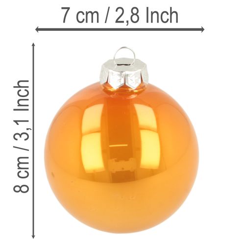 Boules de Noël en Verre Multicolores 75 mm - Set de 14 | Floristik24.fr