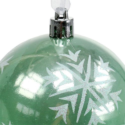 Article Boule de Noël Ø8cm plastique vert clair 1pc