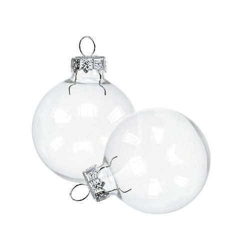 Article Verre boule de Noël Ø4cm clair 24 pcs