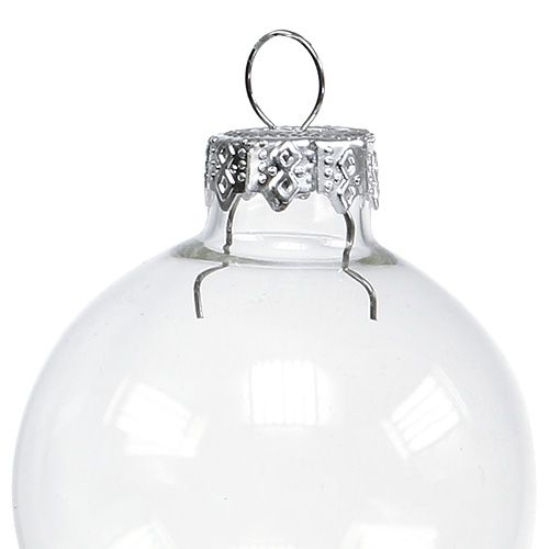Floristik24 Verre boule de Noël Ø6cm clair 24 pcs