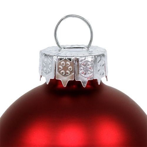 Article Verre boule de Noël Ø6cm rouge mix 24 pcs