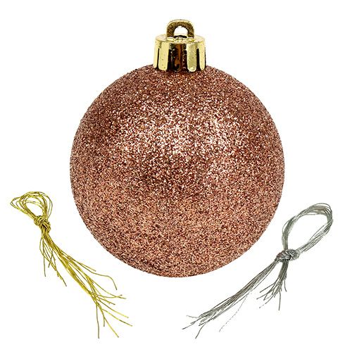 Floristik24 Boule de Noël en plastique Ø6cm cul vert. 30 pièces