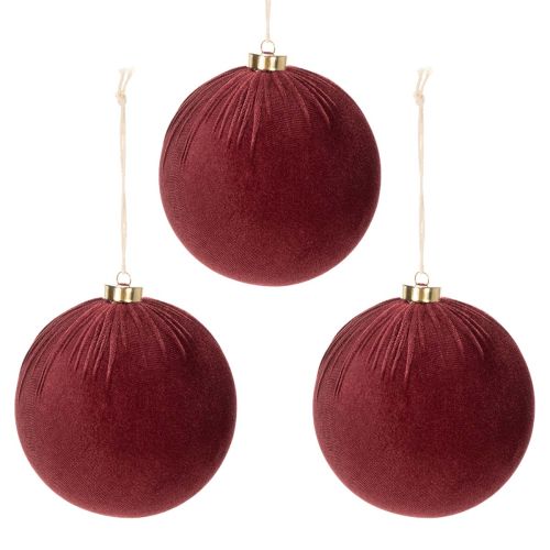 Boules de Noël en velours