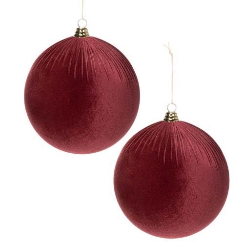 Boules de Noël en velours