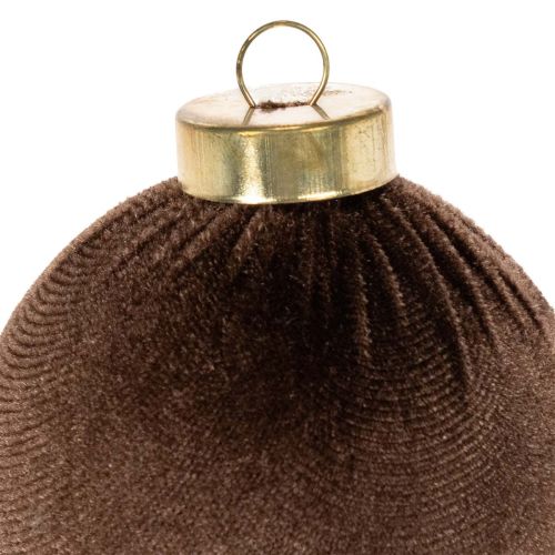 Boules de Noël en velours
