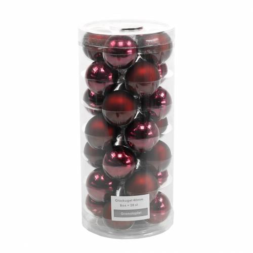Article Boule de Noël Ø4cm grenade assortie 24 pcs décorations pour sapin