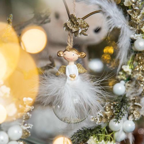 Boule de Noël ange décorations de sapin de Noël H11.5cm Ø6cm