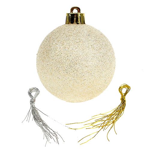 Floristik24 Set de boules de Noel en plastique couleur pastel Ø6cm 30pcs
