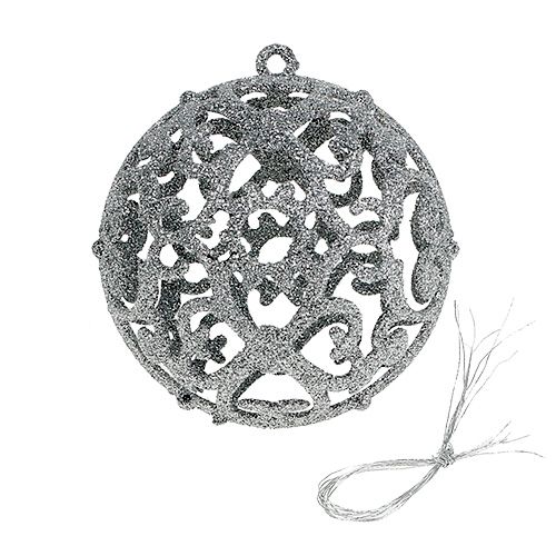 Floristik24 Assortiment de boules de Noël plastique rose-argent Ø 8 cm 8 p.