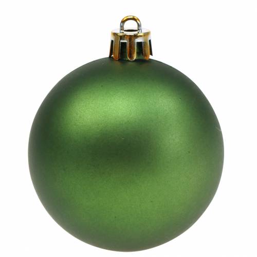 Floristik24 Décoration de sapin de Noël Boule de Noël verte Ø6cm 12 pcs
