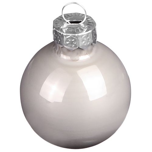 Article Boules de Noël boules d&#39;arbre en verre vert gris 4cm 24 pcs