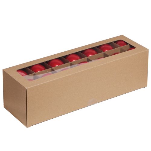 Article Boules de Noël boules de sapin rouge verre brillant Ø6cm 24 pcs