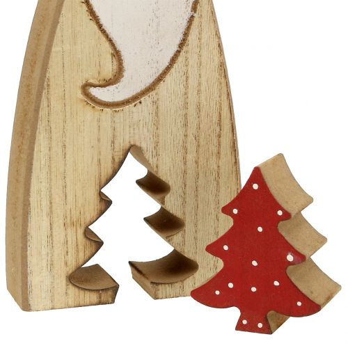 Floristik24 Père Noël en bois 17cm