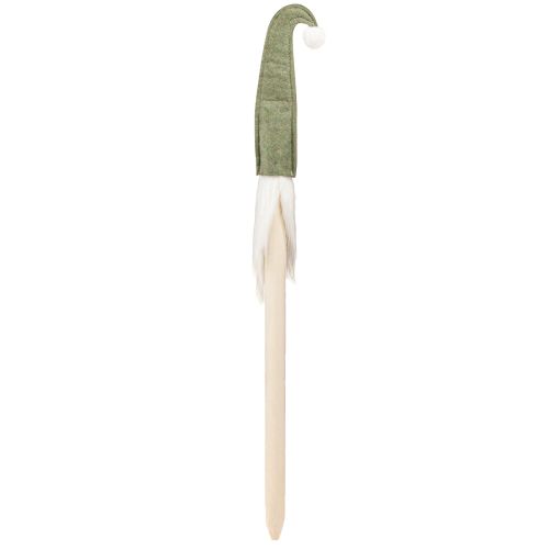 Article Père Noël sur un bâton Nain de Noël vert 57 cm 4 pièces