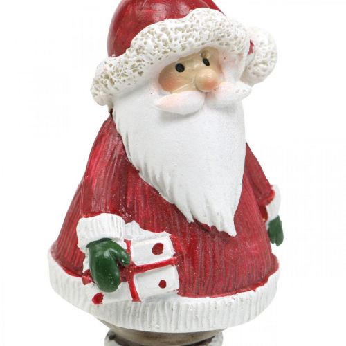 Floristik24 Figurine déco Père Noël avec canne en bonbon/cadeau H8,5cm 4pcs
