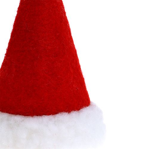 Floristik24 Chapeaux de Noël rouge 10cm 12pcs