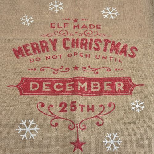 Floristik24 Sac de Noël Sac cadeau Sac de jute de Noël grand 80×48cm