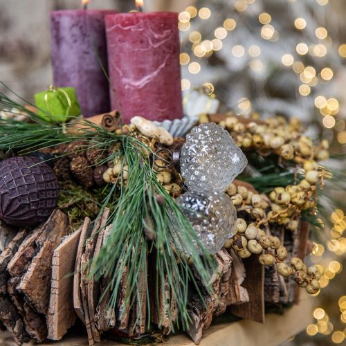 Article Décorations de Noël décoration en verre oignon diamant clair Ø5,5cm 9 pcs