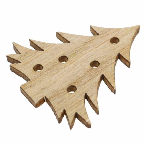 Floristik24 Décoration à disperser Assortiment de Noël en bois 72 pcs